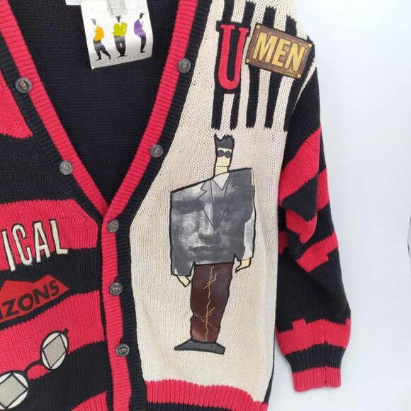 Vintage Studio Umen Embroidered Sweater Size L - Picture 3 of 9